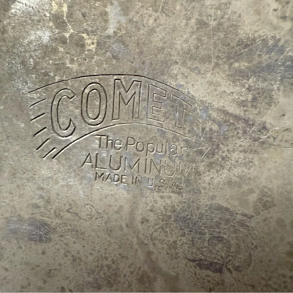 Vintage Comet made in the USA aluminum double boiler